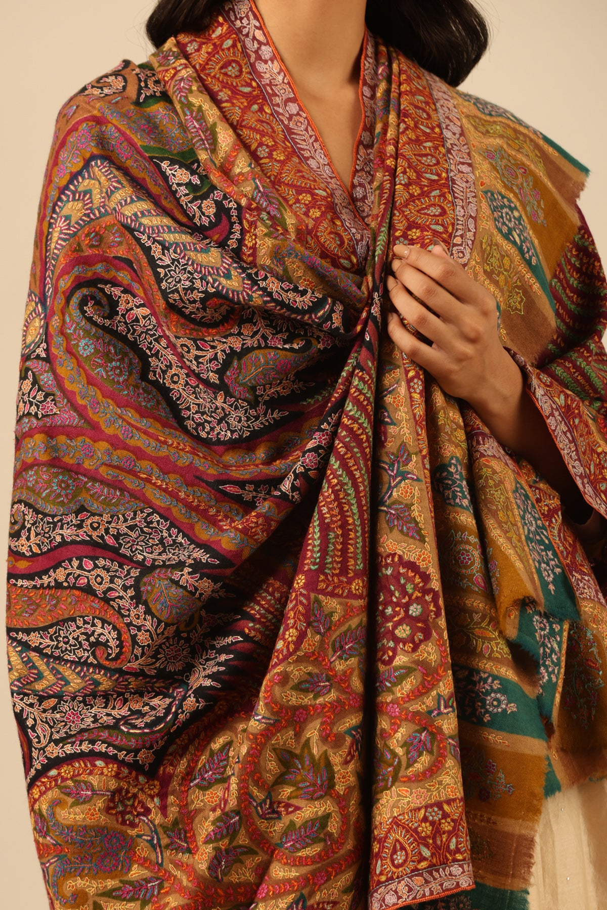 -  Mayee Handmade Pashmina Shawl