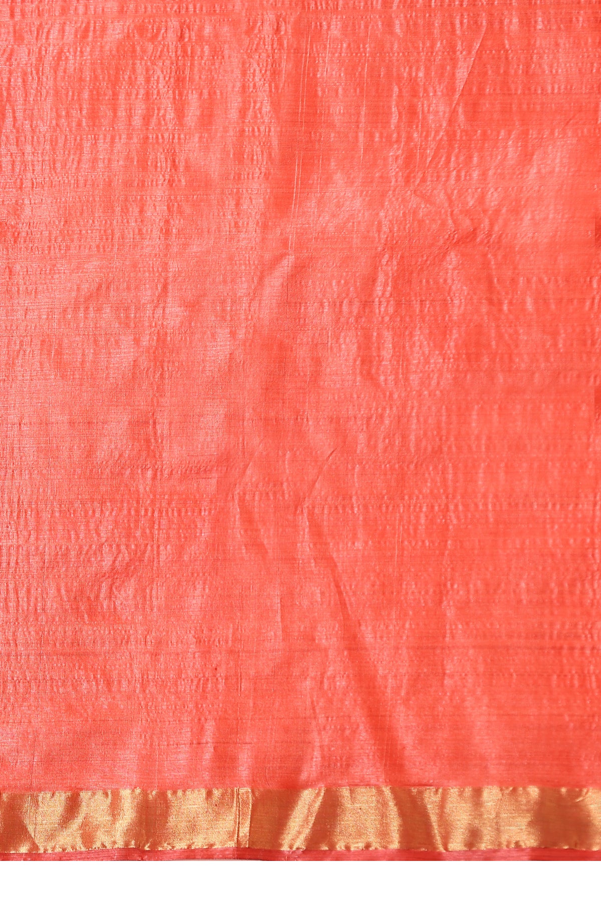 -  Violet handmade red Kosa Silk saree with lotus design and detailed palla