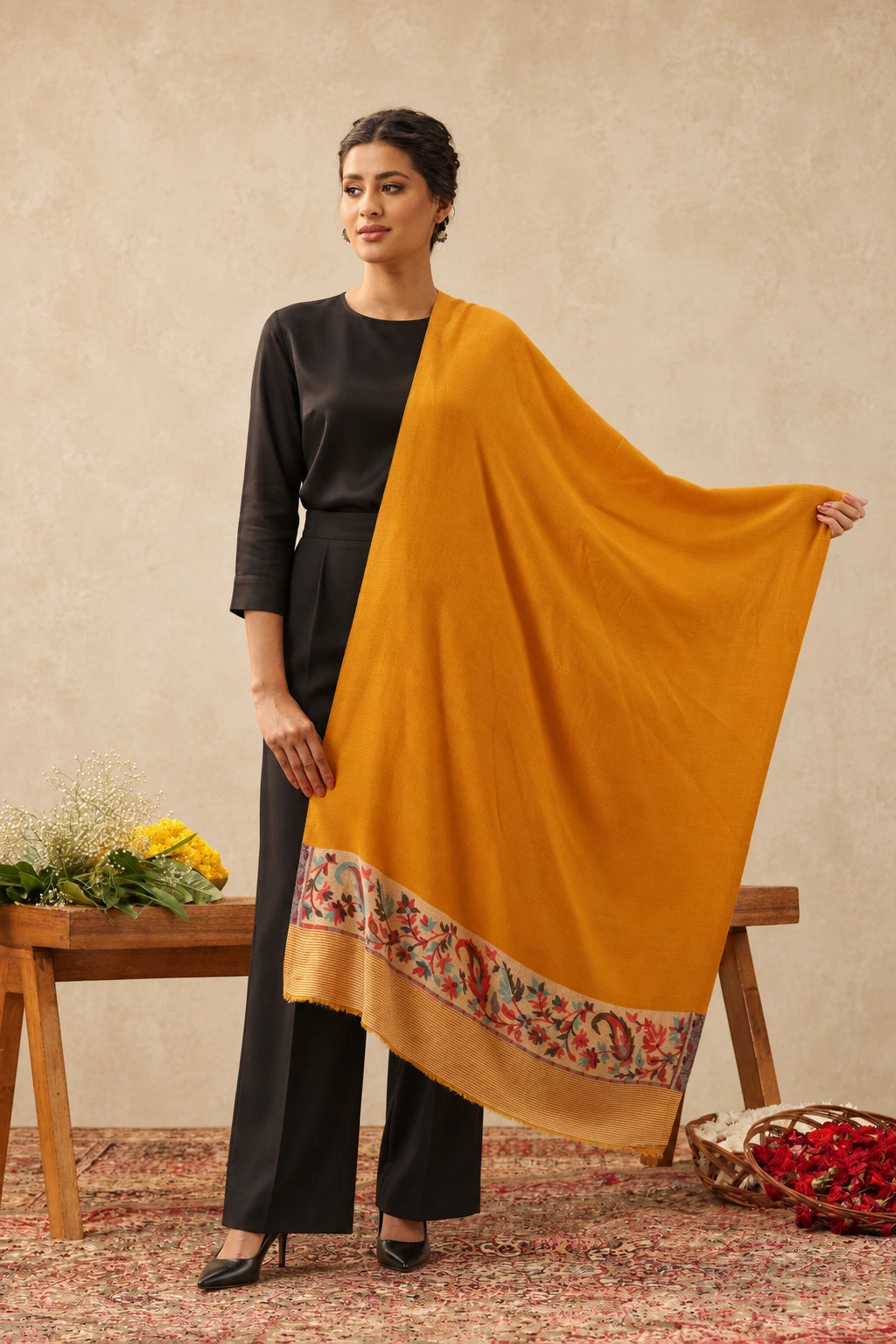 Aksara Cashmere Stole