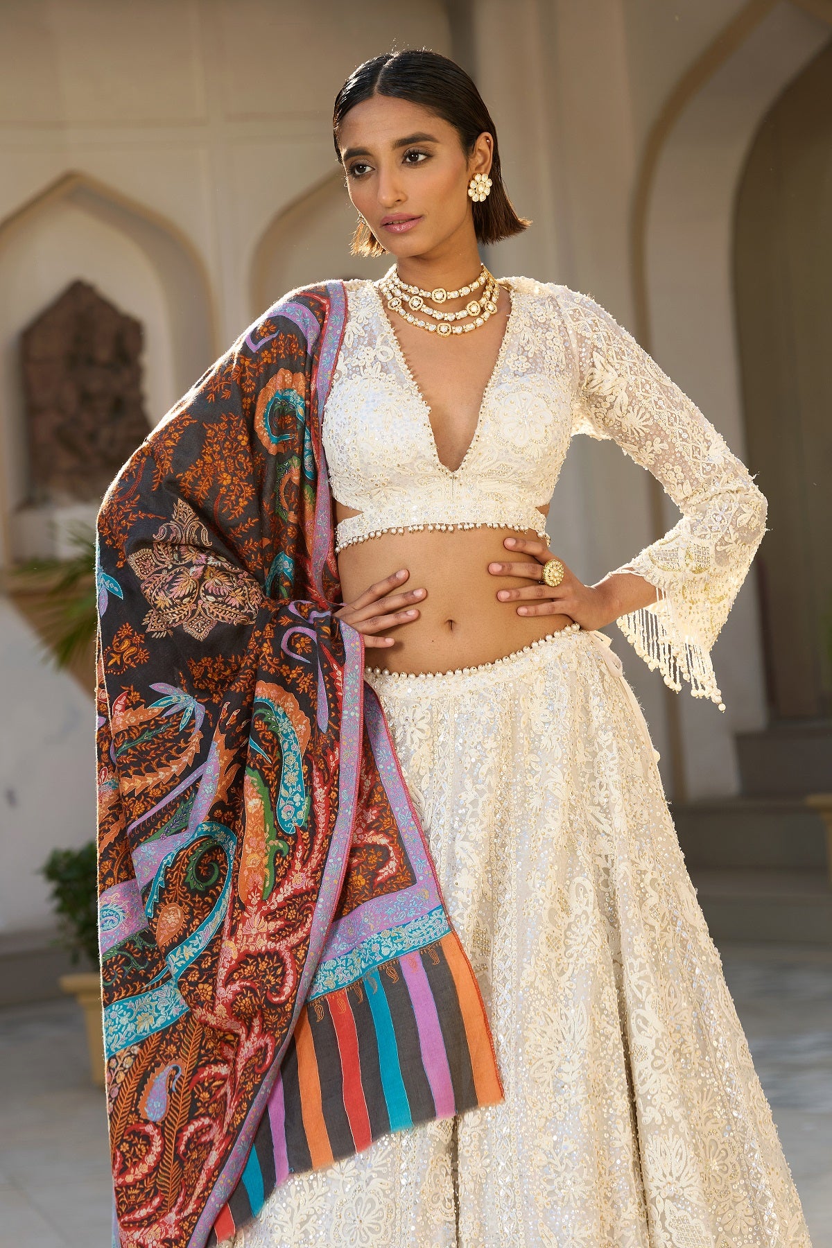 -  Ganga Pashmina Shawl