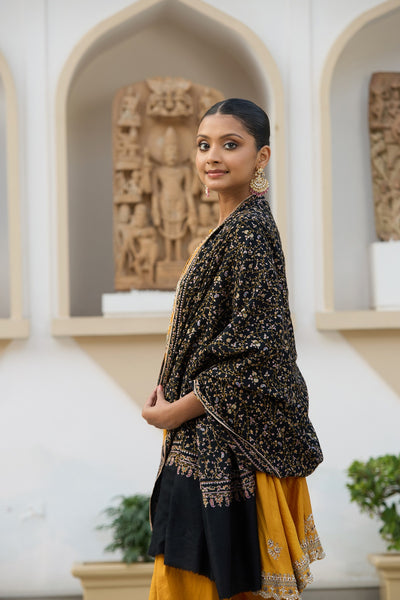 -  Koshi Soozni Pashmina Shawl