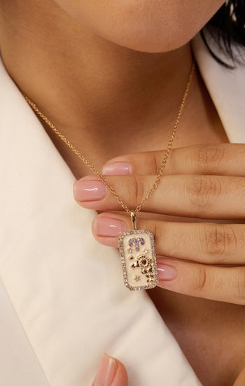 Aries Zodiac Pendant | 18K Gold-Plating Color Necklace