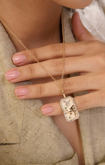 Taurus Zodiac Pendant | 18K Gold-Plating Color Necklace