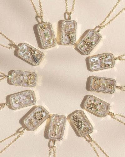 -  Virgo Zodiac Pendant | 18K Gold-Plating Color Necklace