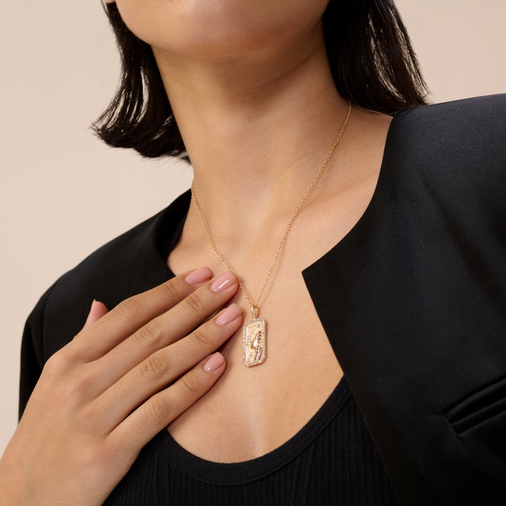 Virgo Zodiac Pendant | 18K Gold-Plating Color Necklace
