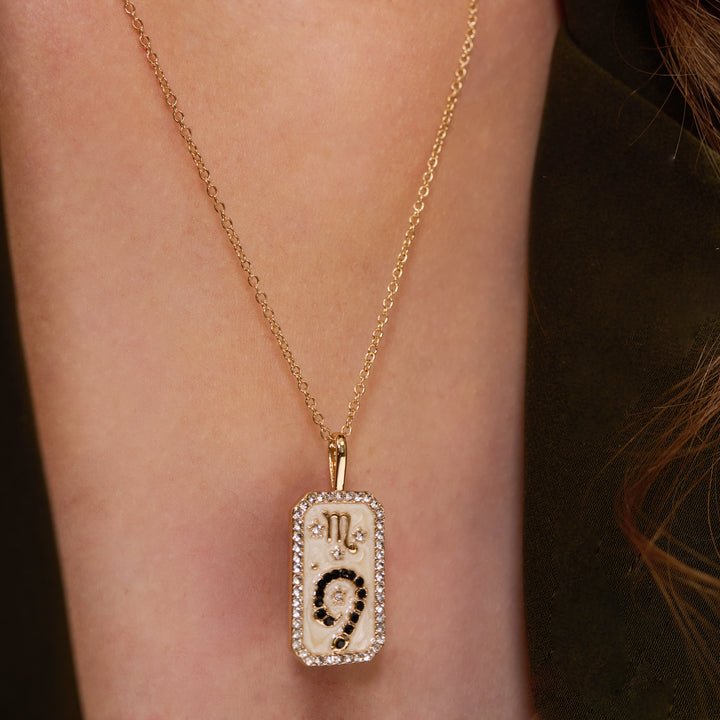 Scorpio Zodiac Pendant | 18K Gold-Plating Color Necklace