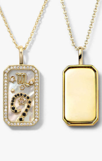 Scorpio Zodiac Pendant | 18K Gold-Plating Color Necklace