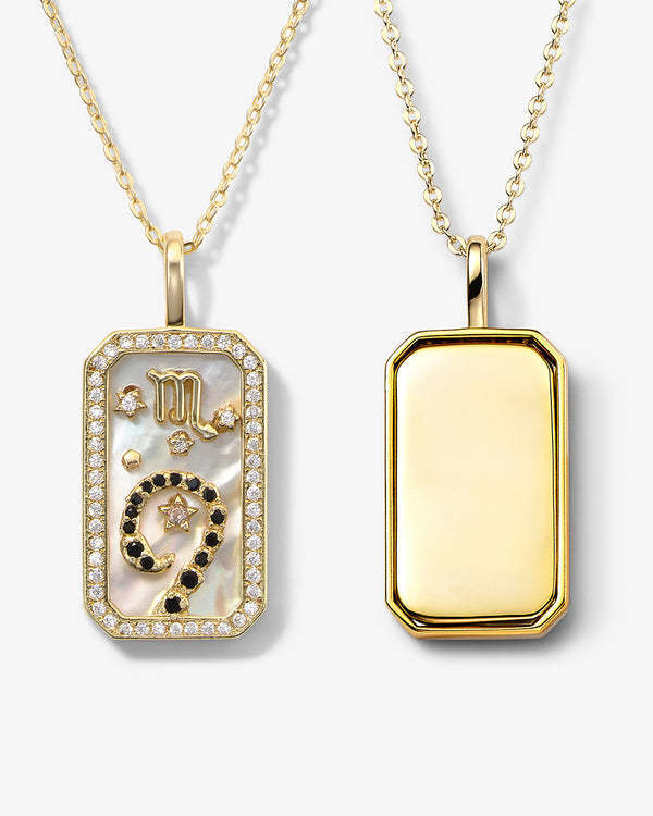 -  Scorpio Zodiac Pendant | 18K Gold-Plating Color Necklace