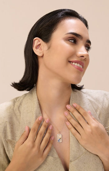 Aquarius Zodiac Pendant | 18K Gold-Plating Color Necklace