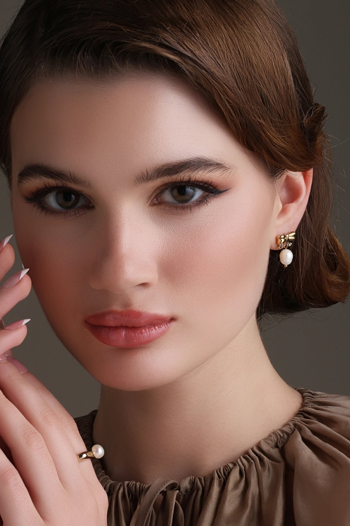 Bow Charm Dang Earrings