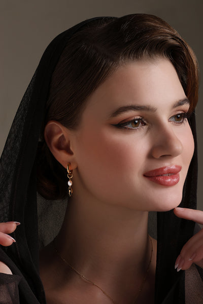 -  Flora Drop Earrings