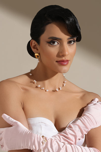 -  Pearl Elegance Chain Pendant