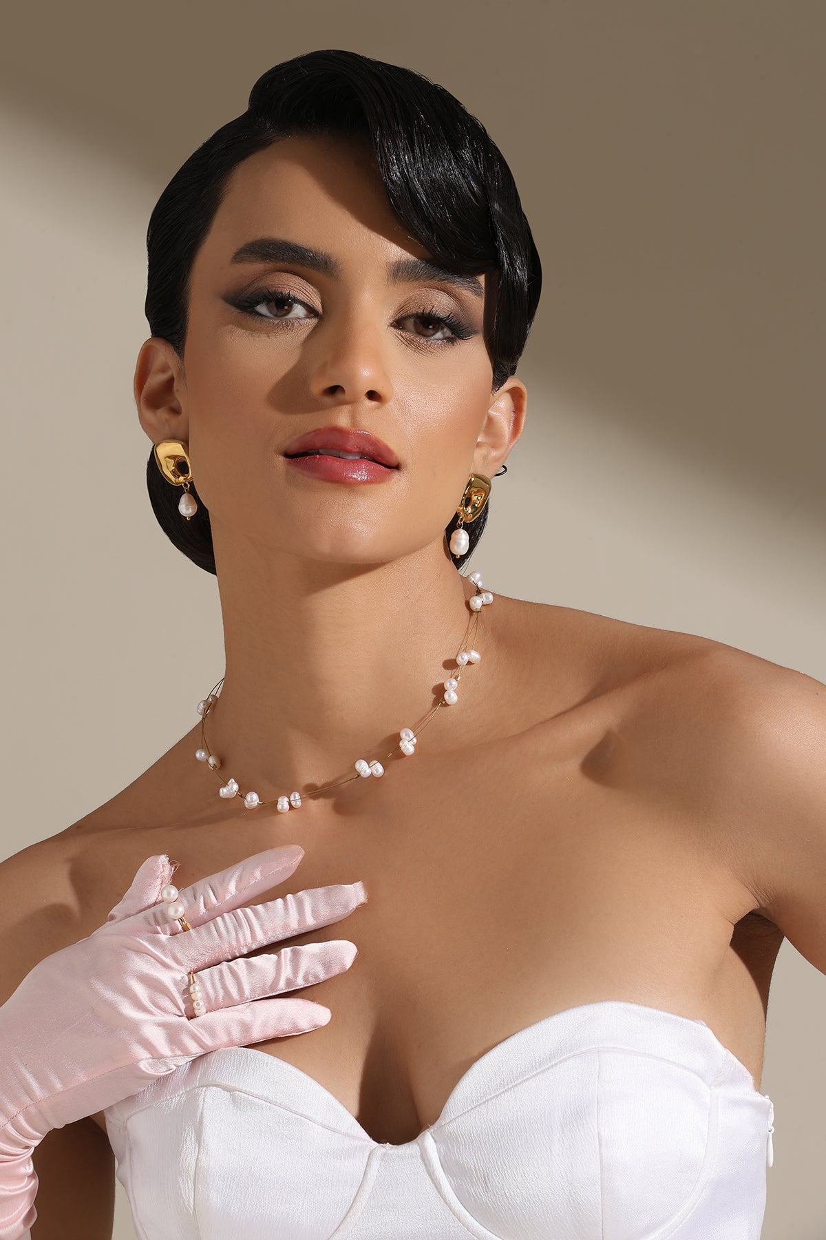 -  Pearl Elegance Chain Pendant