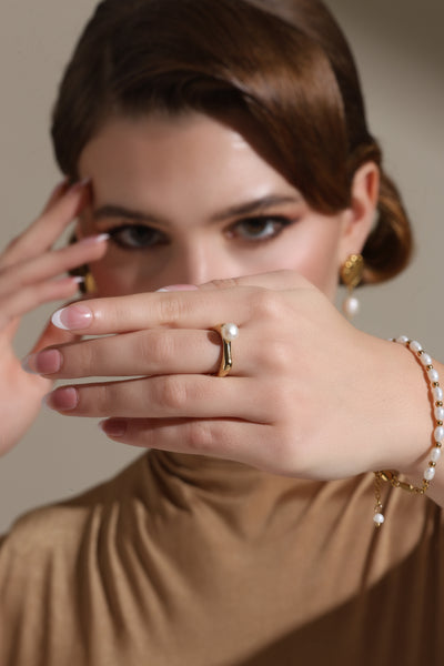 -  The Boho Pearl Ring