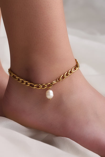 -  Pearl Ankle Pearl Anklet