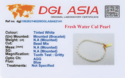 -  Love Pearl Charm Bracelet