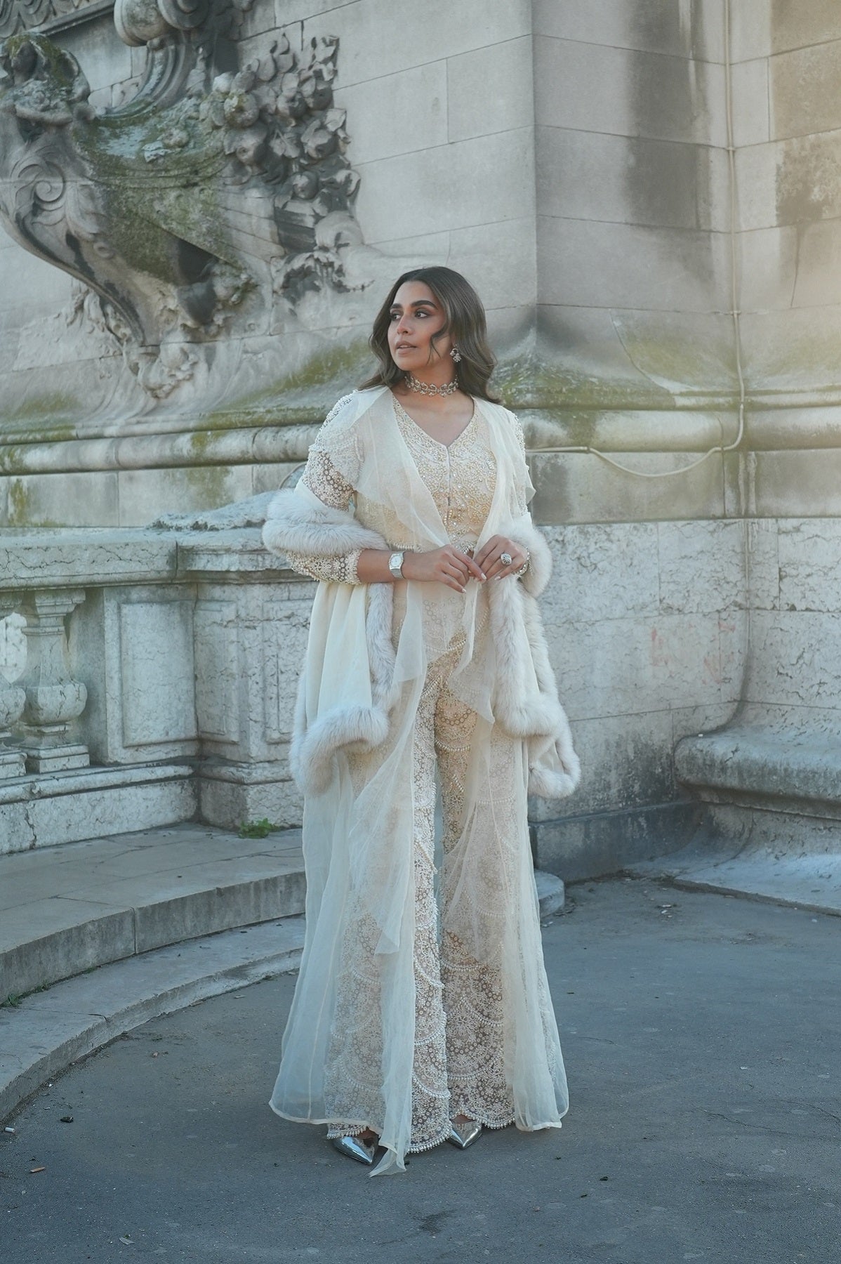 -  The House of Misu in Christy White Fur