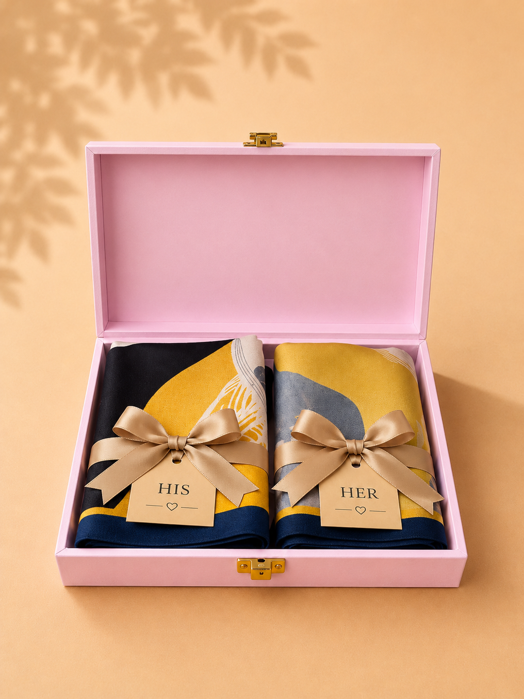 His &amp; Her Abstract Silk Gift Set