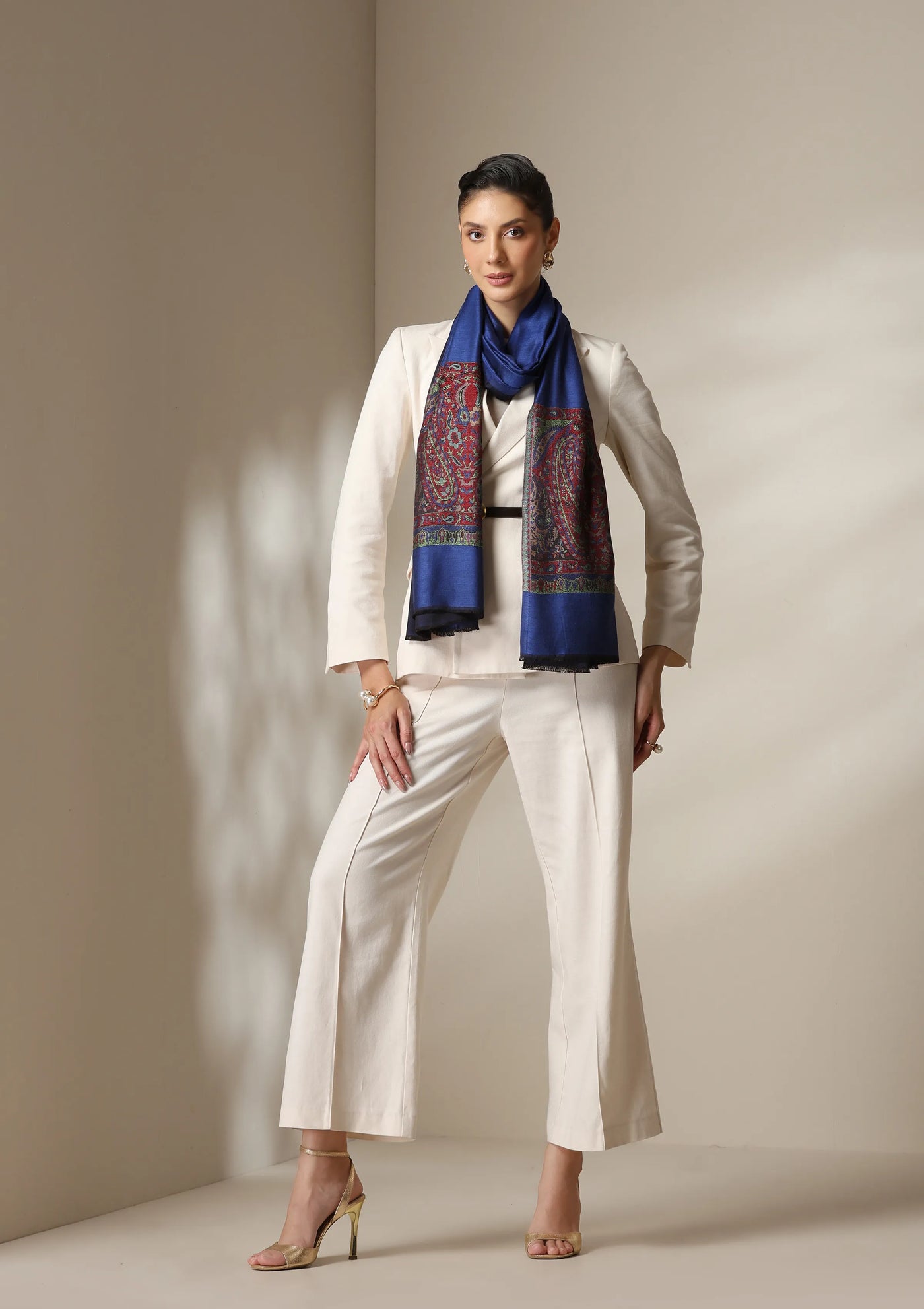 Dusala Midnight Majesty Fine Wool Stole