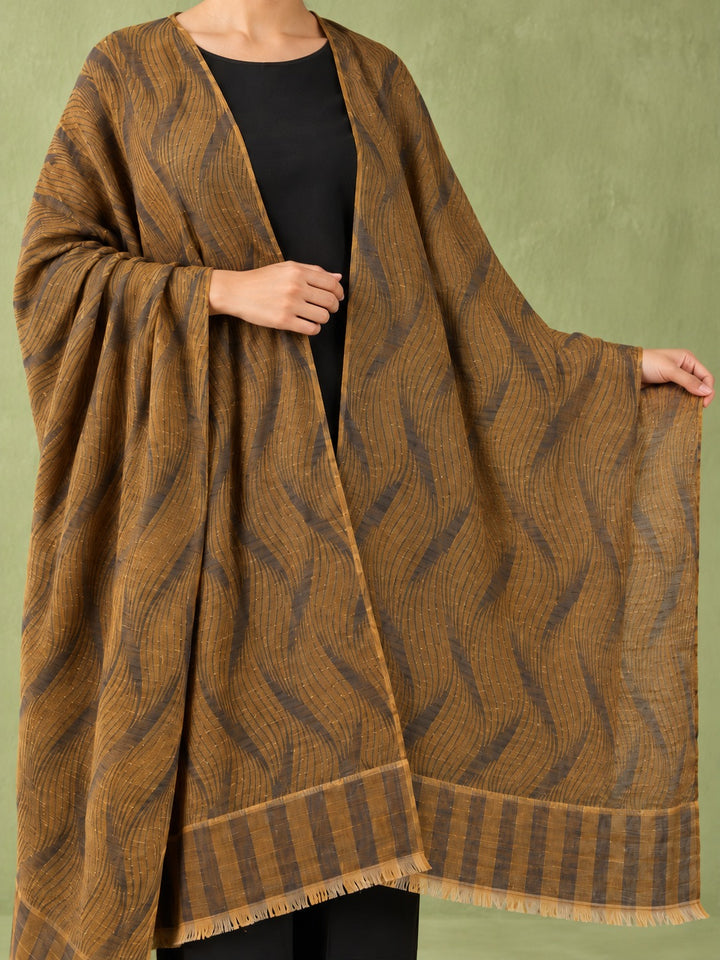 Amber Flow Patterned Stole