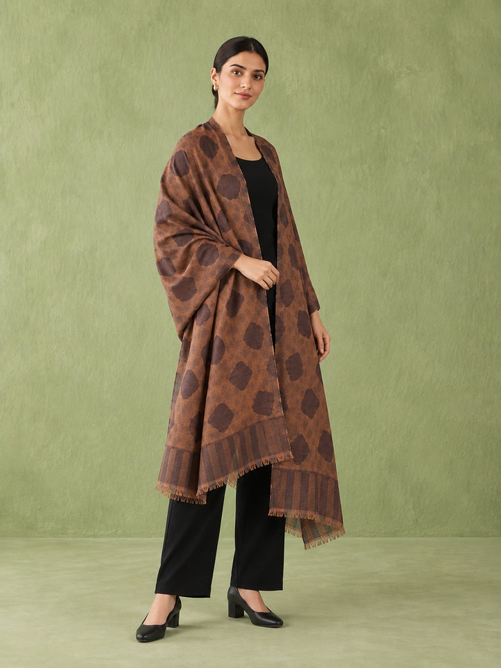 Terra Mosaic Brown Stole
