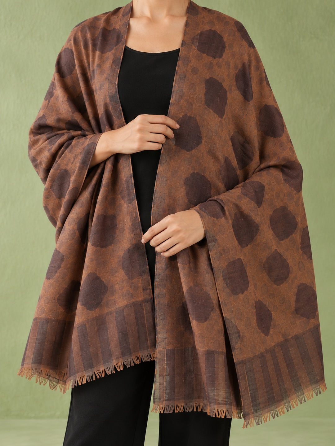Terra Mosaic Brown Stole