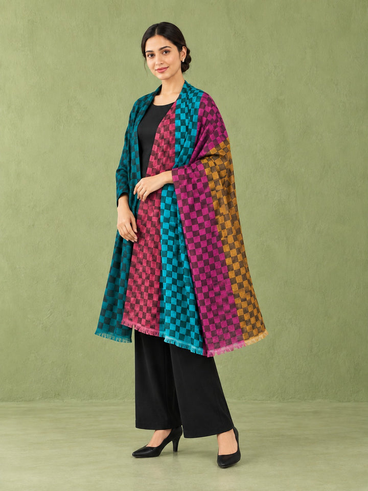 Prism Multicolour Check Stole