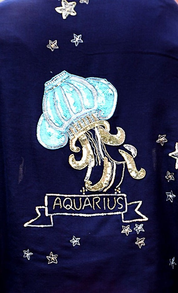 Aquarius Sequence Pipe Work and Thread Work Shawl