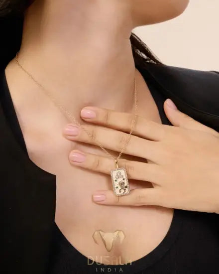Leo Zodiac Pendant | 18K Gold-Plating Color Necklace -  Leo Zodiac Pendant | 18K Gold-Plating Color Necklace