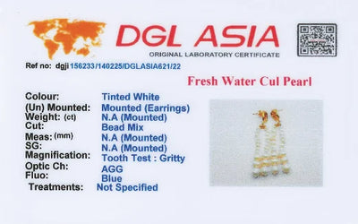 Tassle Dazzle Pearl Earrings