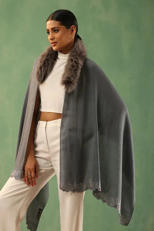 Mishty Cashmere Fur Stole