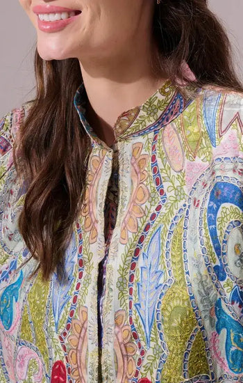 Tapasi Pashmina Blended Embroidery Cape