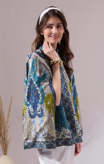 Tarika Pashmina Blended Embroidery Cape