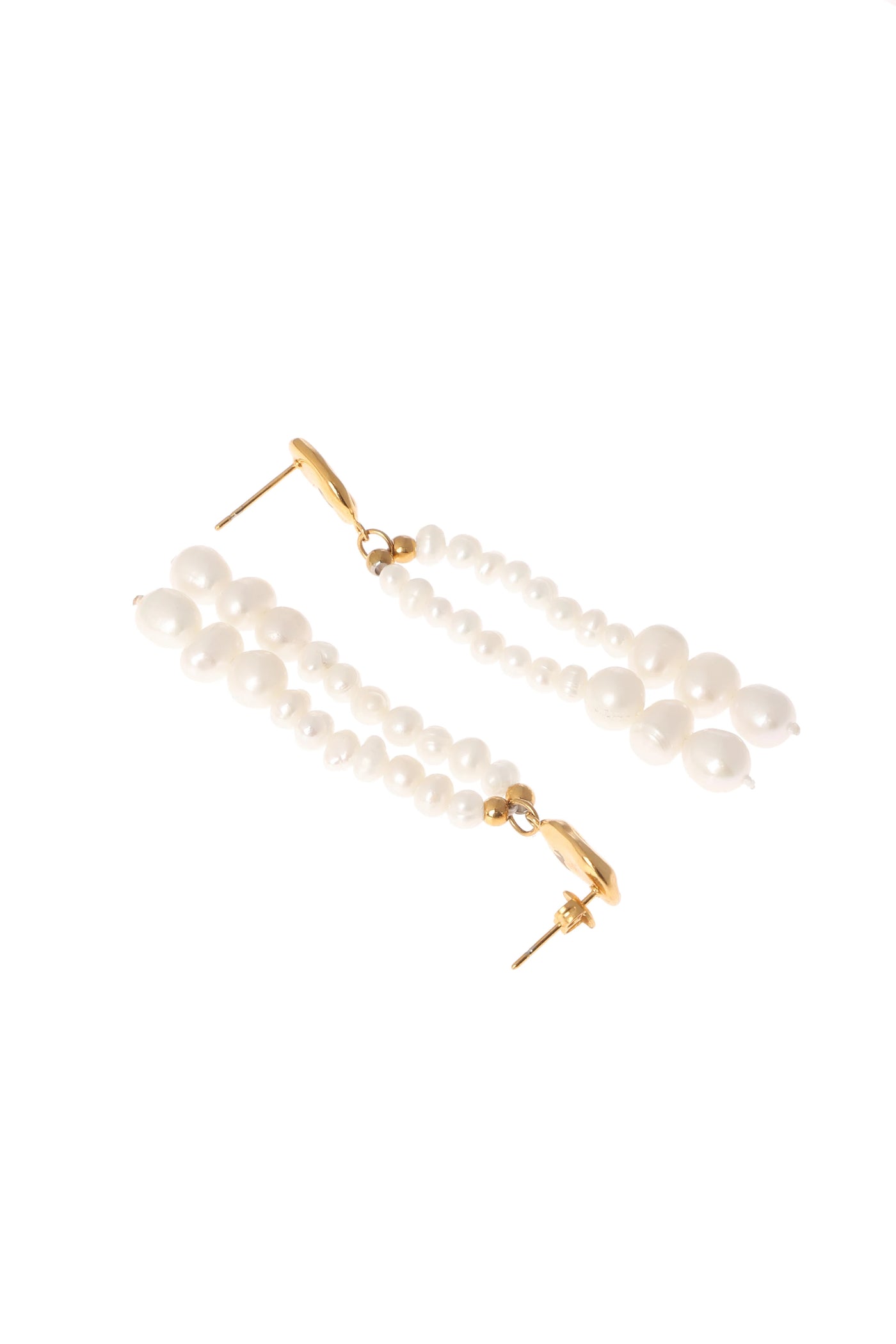 Tassle Dazzle Pearl Earrings