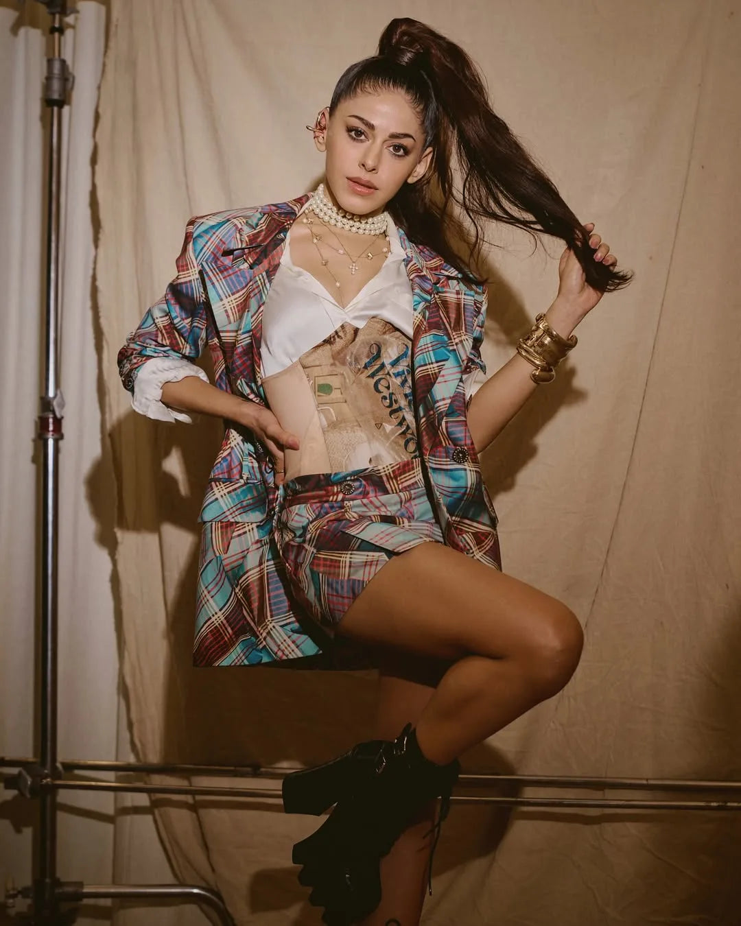 Alaya F in Cross Grace Pendant