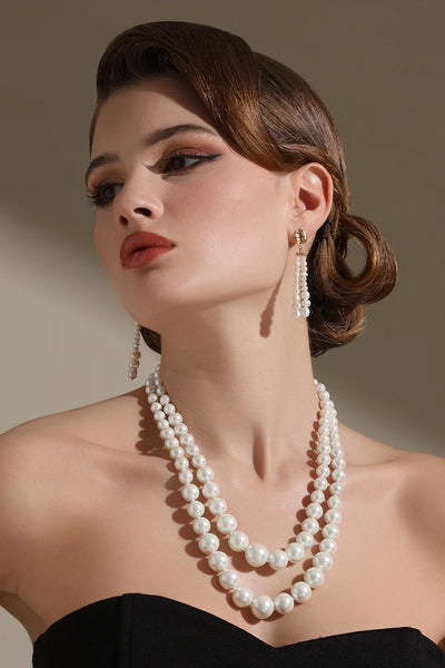 Tassle Dazzle Pearl Earrings