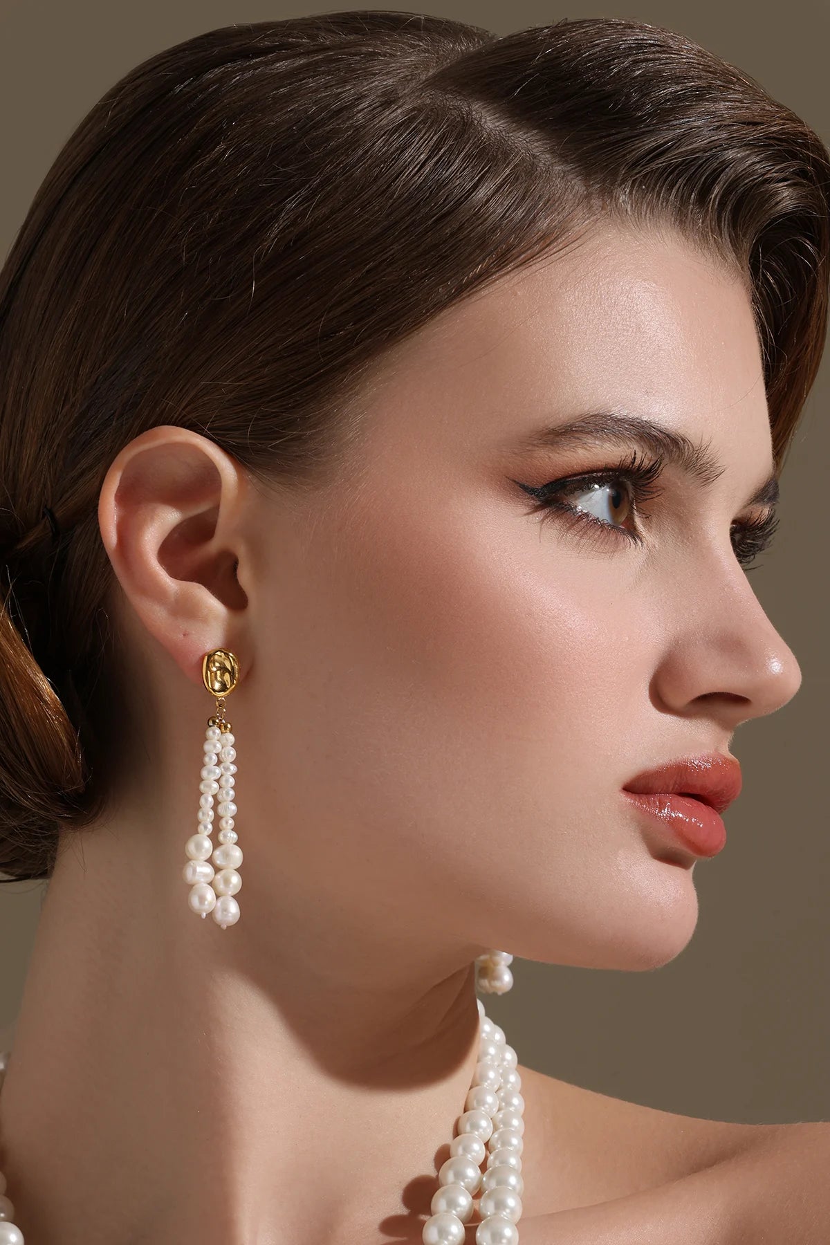 Tassle Dazzle Pearl Earrings