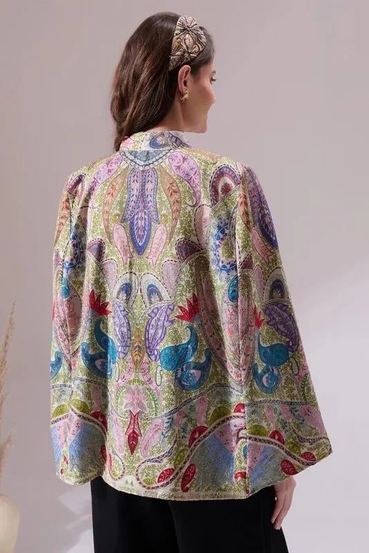 Tapasi Pashmina Blended Embroidery Cape