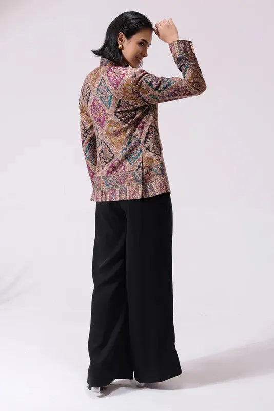 Teertha Fine Wool Silk Blazer for Women
