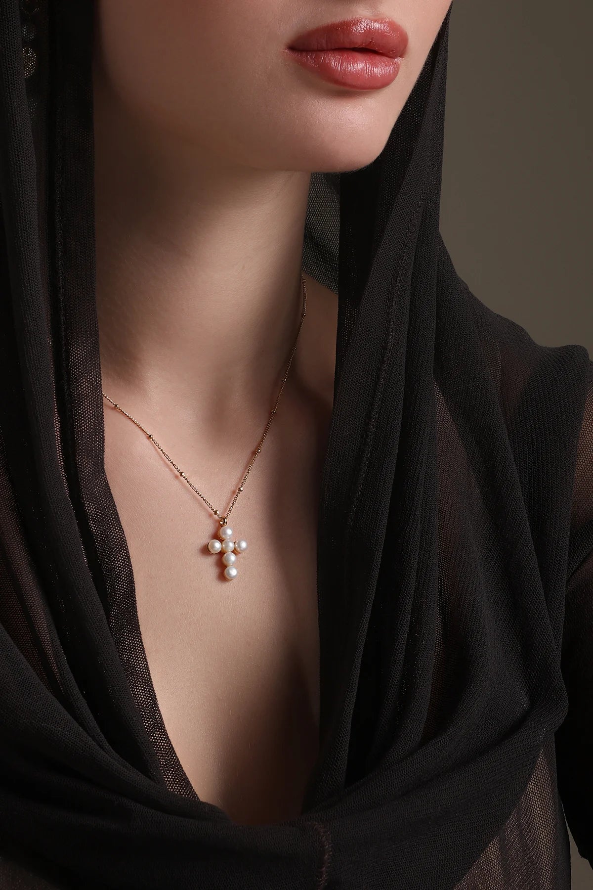 Alaya F in Cross Grace Pendant