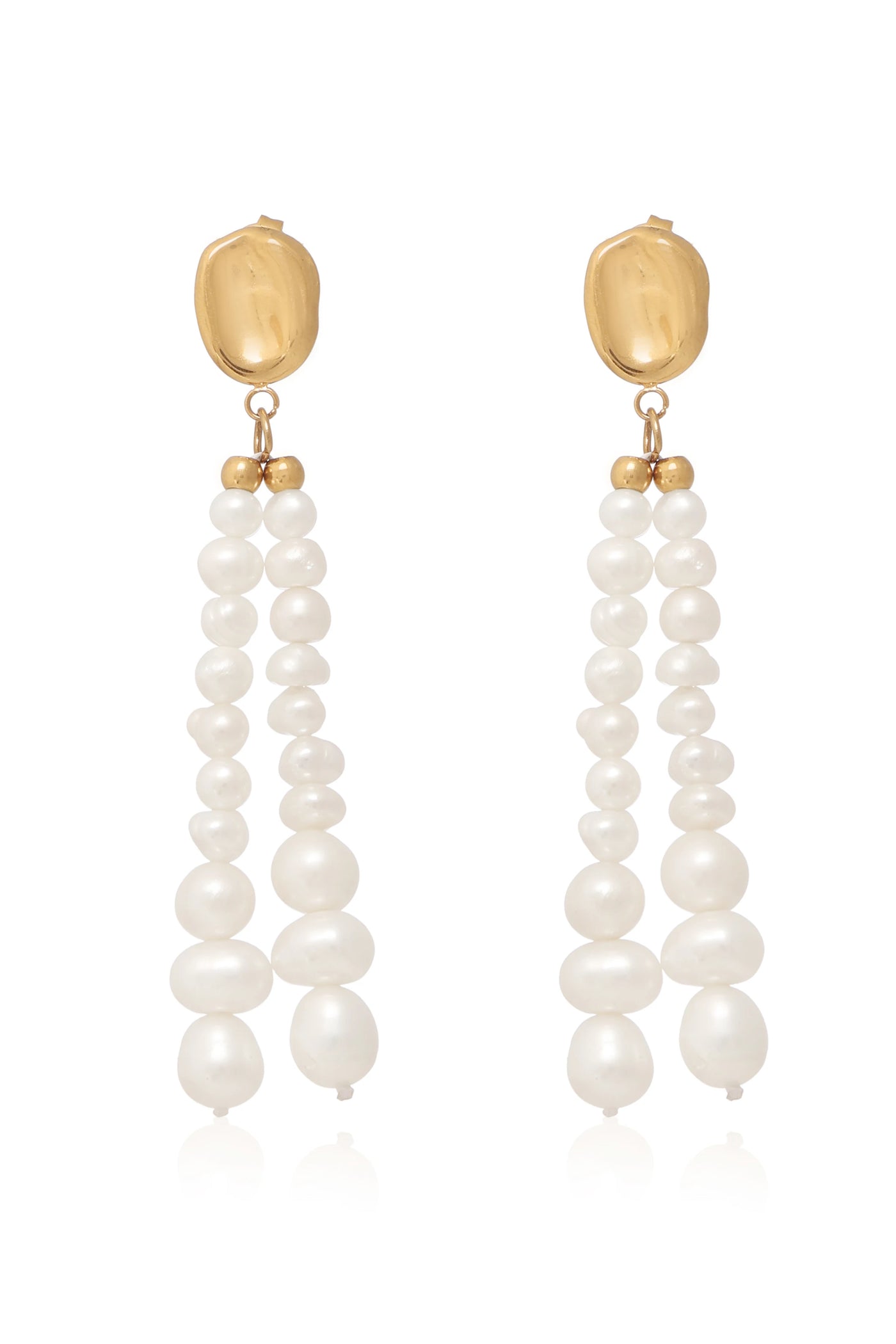 Tassle Dazzle Pearl Earrings