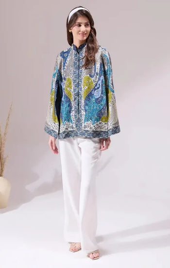 Tarika Pashmina Blended Embroidery Cape