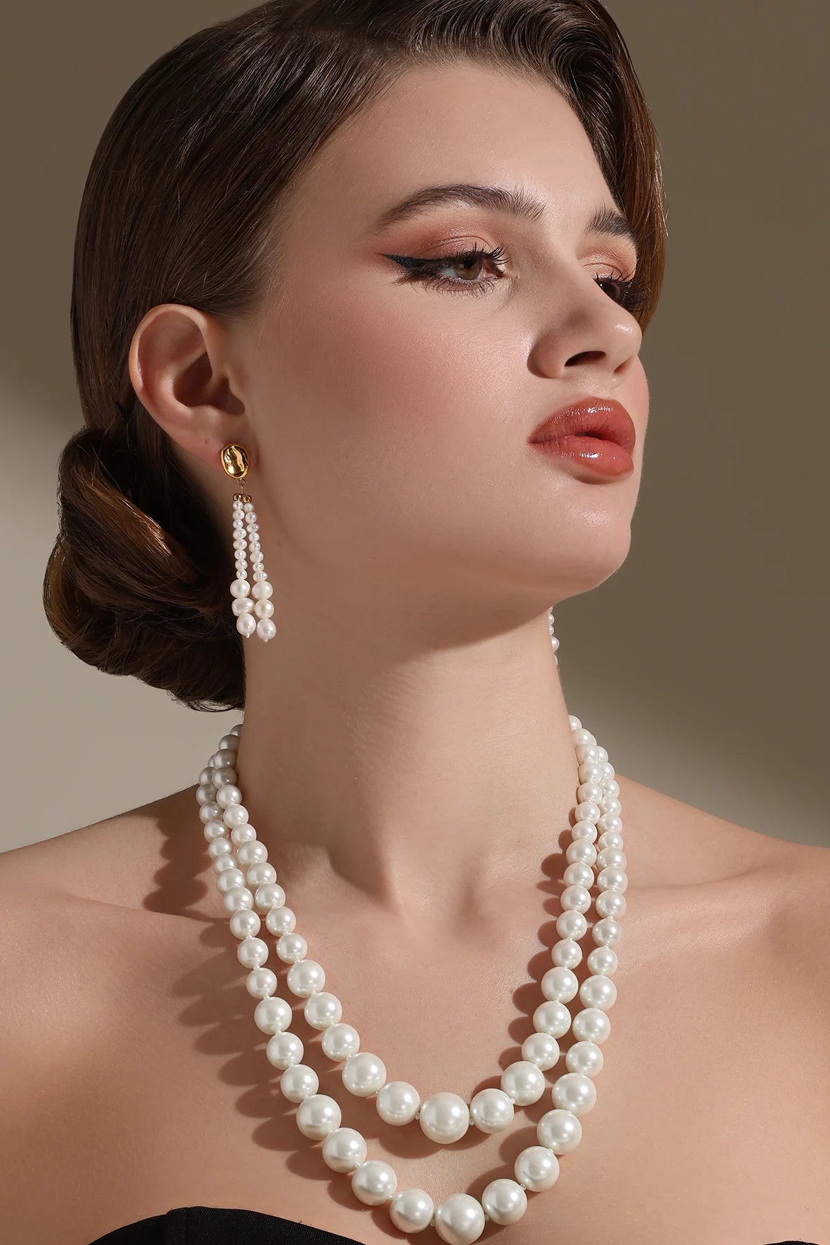 Tassle Dazzle Pearl Earrings