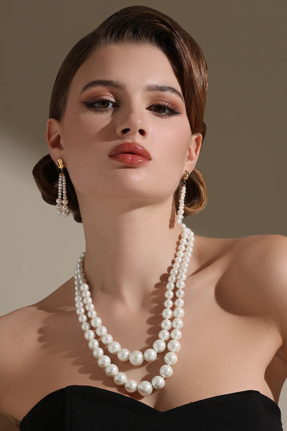 Tassle Dazzle Pearl Earrings