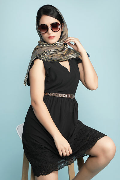 -  Muffler Handwoven Zari Pashmina by Amit Agarwal