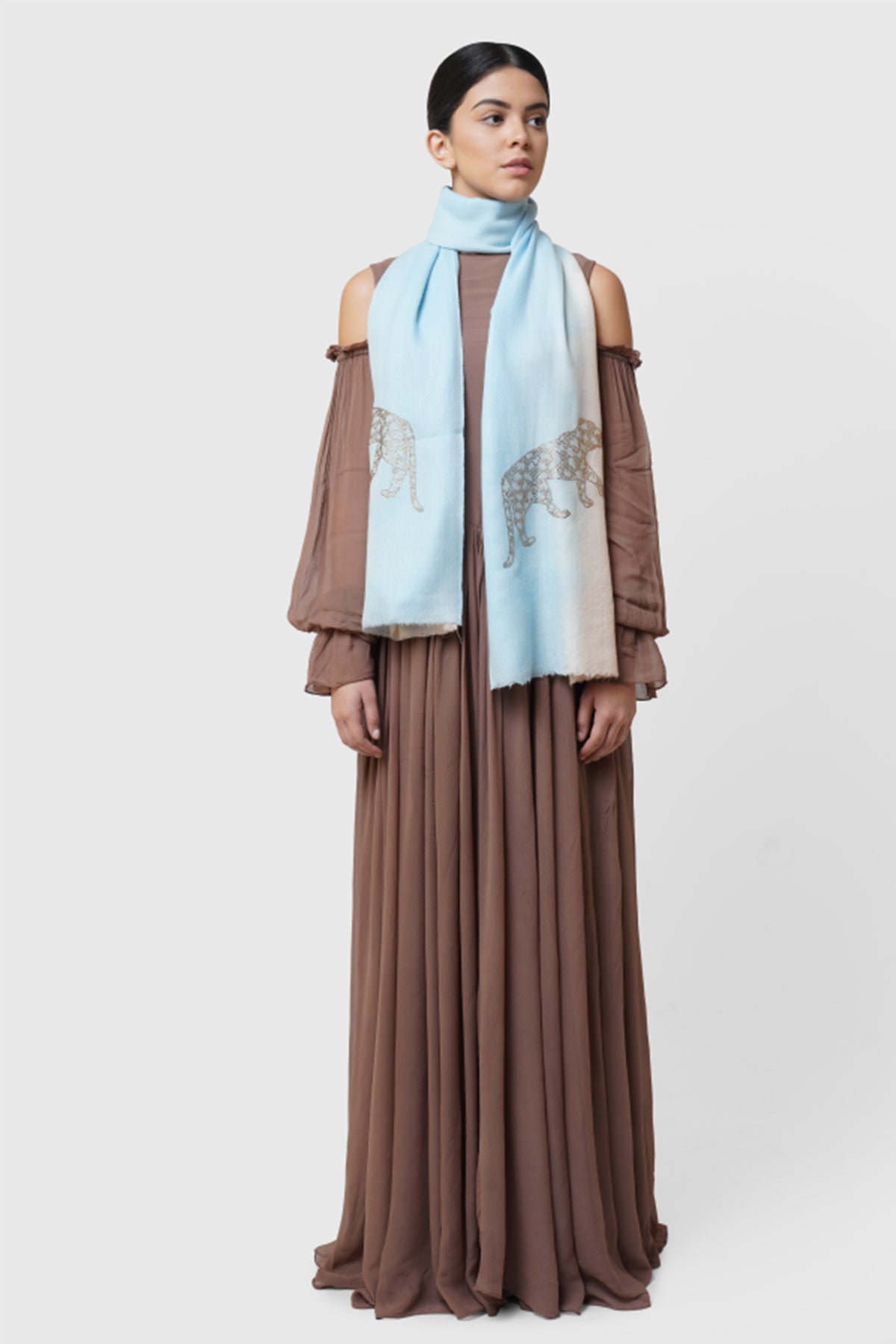 -  Stone Embellished Leopard Design