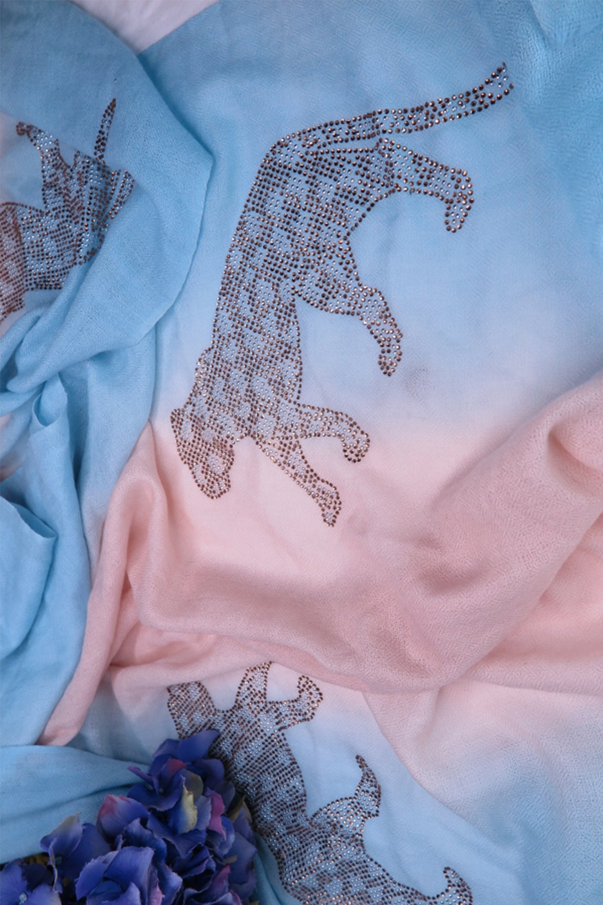 -  Stone Embellished Leopard Design