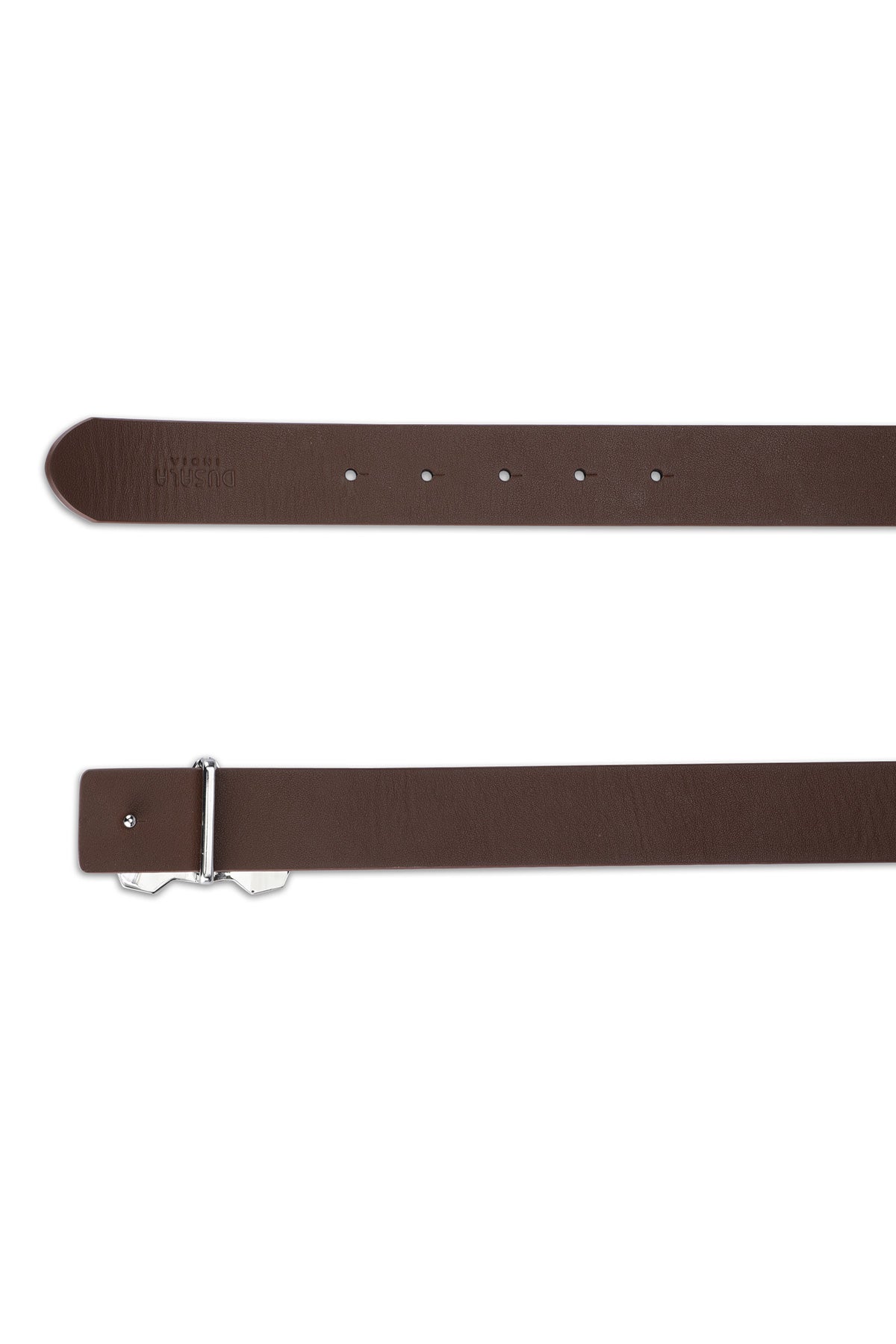 -  Italian Leather Ram Buckle Reversible Belt – Black and Brown