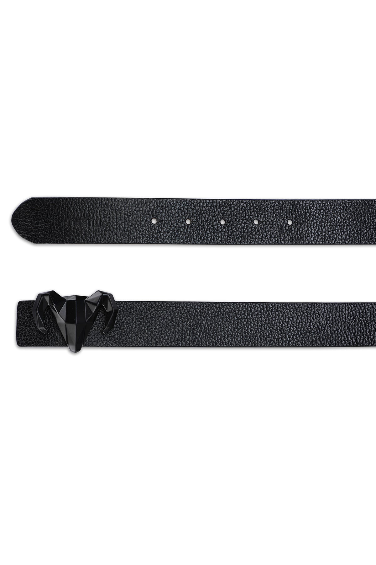 -  Italian Leather Ram Buckle Reversible Belt – Gold and Black