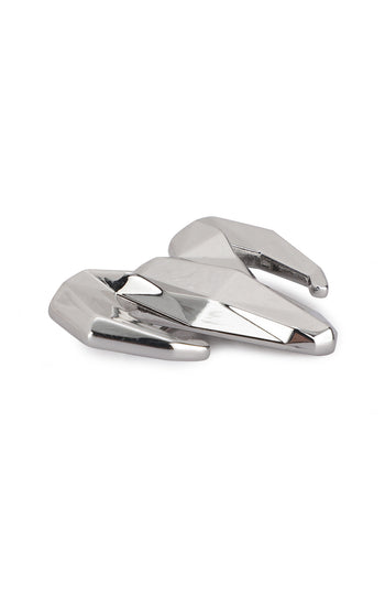 Silver-toned Alloy Ram Brooch